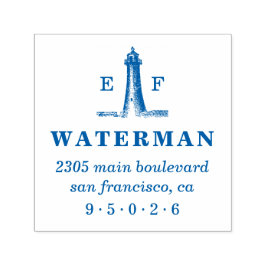  Vuurtoren Monogram Retouradres Zelfinktende Stempel