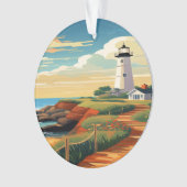 Vuurtoren Montauk, New York Ornament (voorkant)