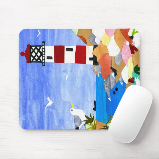 "vuurtoren" Mousepad Muismat (Met muis)