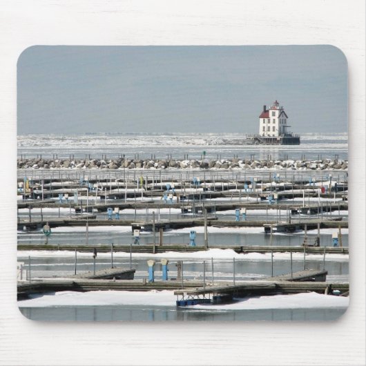 vuurtoren mousepad muismat (Voorkant)