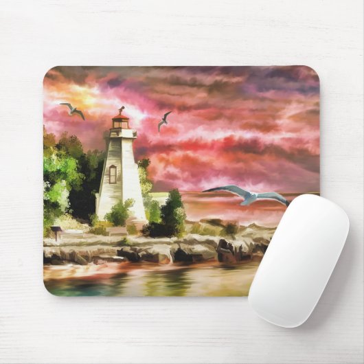 vuurtoren muismat (Met muis)