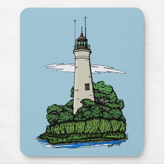 vuurtoren muismat (Voorkant)