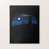 vuurtoren - nacht legpuzzel (Verticaal)