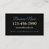 vuurtoren - nacht visitekaartje (Achterkant)