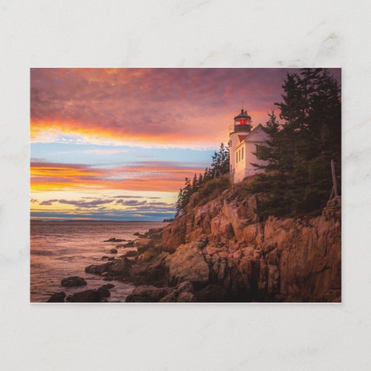 vuurtoren | Nationaal park Acadia Maine Briefkaart (Voorkant)