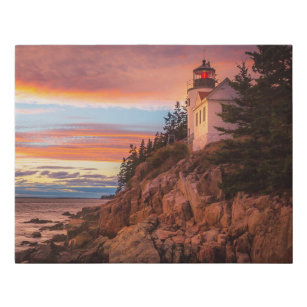 vuurtoren   Nationaal park Acadia Maine Imitatie Canvas Print