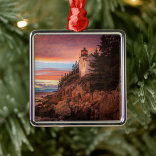 vuurtoren   Nationaal park Acadia Maine Metalen Ornament