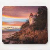 vuurtoren | Nationaal park Acadia Maine Muismat (Voorkant)