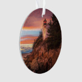 vuurtoren | Nationaal park Acadia Maine Ornament (voorkant)