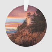 vuurtoren | Nationaal park Acadia Maine Ornament (voorkant)