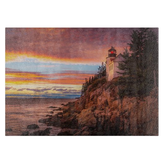 vuurtoren | Nationaal park Acadia Maine Snijplank (Voorkant)