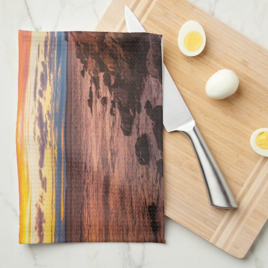 vuurtoren | Nationaal park Acadia Maine Theedoek (Quarter Fold)