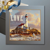 Vuurtoren Nautical Dank je bruiloft Bedankjes Labels