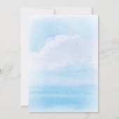 Vuurtoren Nautical Waterverf Wedding Save The Date (Achterkant)