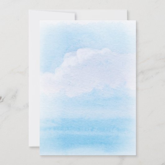 Vuurtoren Nautical Waterverf Wedding Save The Date (Achterkant)