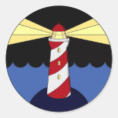 vuurtoren nauticle sticker (Voorkant)