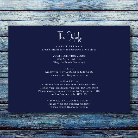 Vuurtoren Nautisch strand Alles in één bruiloft Kaart