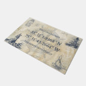  Vuurtoren nautische coördinaten Deurmat (Schuin)