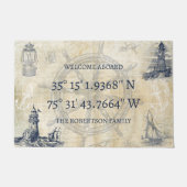  Vuurtoren nautische coördinaten Deurmat (Voorkant)