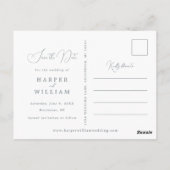 Vuurtoren nautische foto opslaan van de datum briefkaart (Achterkant)