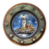 Vuurtoren Nautische Porthole Lade Knoppen (Voorkant)