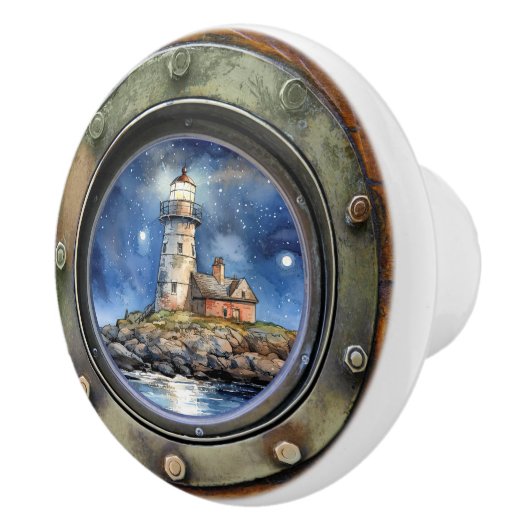Vuurtoren Nautische Porthole Lade Knoppen (Rechts)