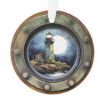 Vuurtoren Nautische Porthole Ornament
