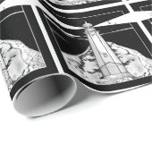 Vuurtoren Nelson Nieuw-Zeeland Cadeaupapier (Rol Hoek)