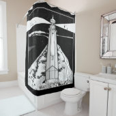 Vuurtoren Nelson Nieuw-Zeeland Douchegordijn (In situ)