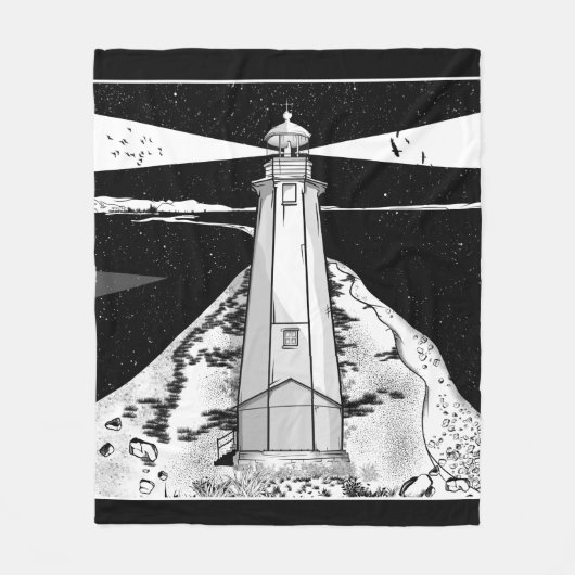 Vuurtoren Nelson Nieuw-Zeeland Fleece Deken (Voorkant)