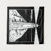 Vuurtoren Nelson Nieuw-Zeeland Wandkleed (Voorkant (horizontaal))