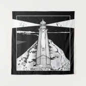 Vuurtoren Nelson Nieuw-Zeeland Wandkleed (Voorkant)