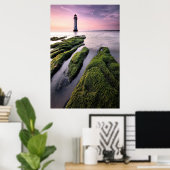 vuurtoren | New Brighton Lighthouse, Verenigd Koni Poster (Thuiskantoor)