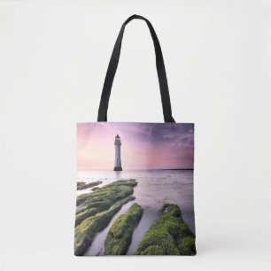 vuurtoren   New Brighton Lighthouse, Verenigd Koni Tote Bag