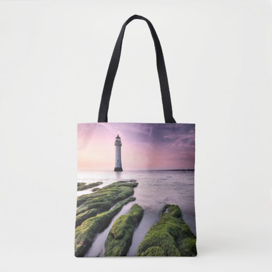 vuurtoren | New Brighton Lighthouse, Verenigd Koni Tote Bag (Voorkant)