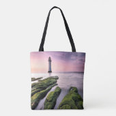 vuurtoren | New Brighton Lighthouse, Verenigd Koni Tote Bag (Achterkant)
