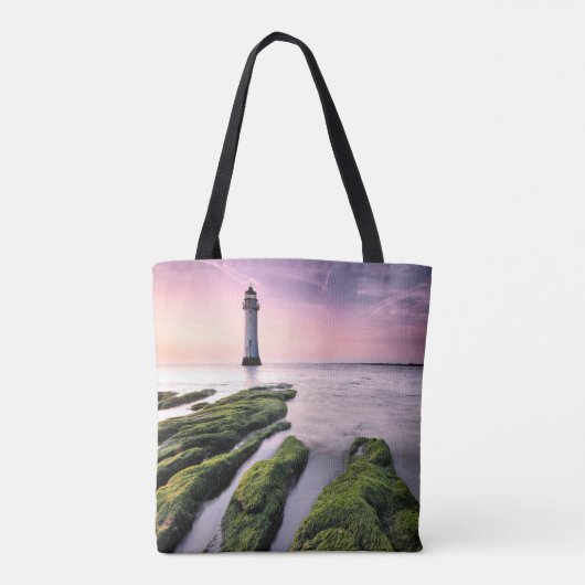 vuurtoren | New Brighton Lighthouse, Verenigd Koni Tote Bag (Achterkant)