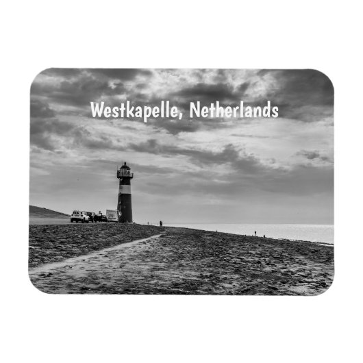 Vuurtoren Noorderhooft, Westkapelle, Nederland Magneet (Horizontaal)