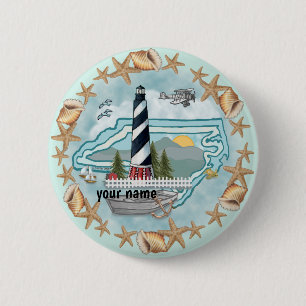 vuurtoren North Carolina Shells Ronde Button 5,7 Cm