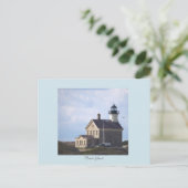 Vuurtoren North Light Rhode Island Ansichtkaart Briefkaart (Staand voorkant)