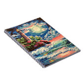 Vuurtoren notitieboek voor spiraalbinding (Rechterzijde)