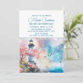 Vuurtoren Oceaan nautische 100e verjaardag Kaart (Staand voorkant)