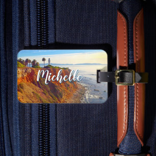 Vuurtoren Ocean Foto Custom Naam CA Vakantie Bagagelabel