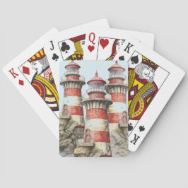 Vuurtoren Ocean Scene Pokerkaarten