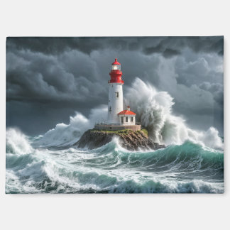 Vuurtoren Ocean Storm Majestic Krachtige Golf Magneet