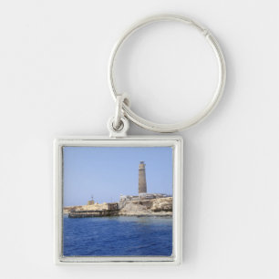 Vuurtoren op Brother Islands, Rode Zee, Egypte Sleutelhanger