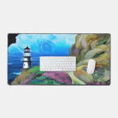 Vuurtoren op de Cliff Bureaumat (Keyboard & Muis)