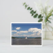 vuurtoren op de Hudson Briefkaart (Staand voorkant)