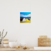 Vuurtoren Op De Landtong Poster (Keuken)