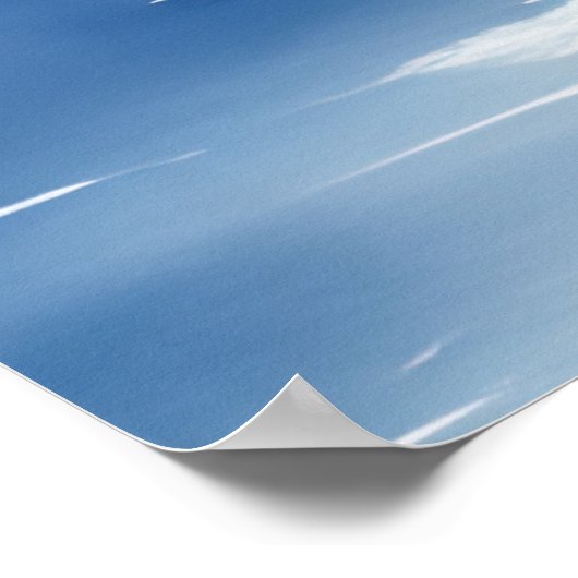 Vuurtoren op de Waterverf Cliffs Poster (Hoek)